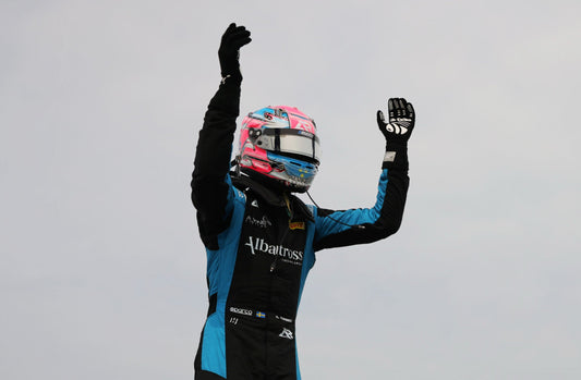 August Raber clinched a thrilling victory in the opening race of the 2025 Wera Tools F4 British Championship at Donington Park