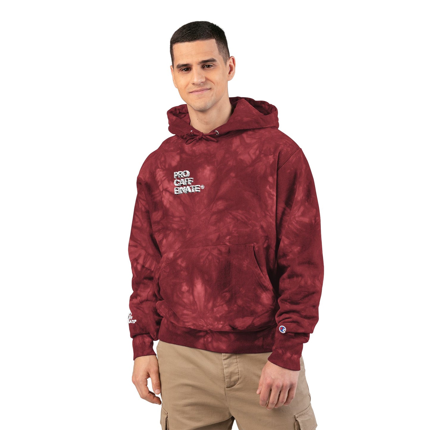 Unisex Champion Tie-Dye Brand Hoodie (Embroidery)
