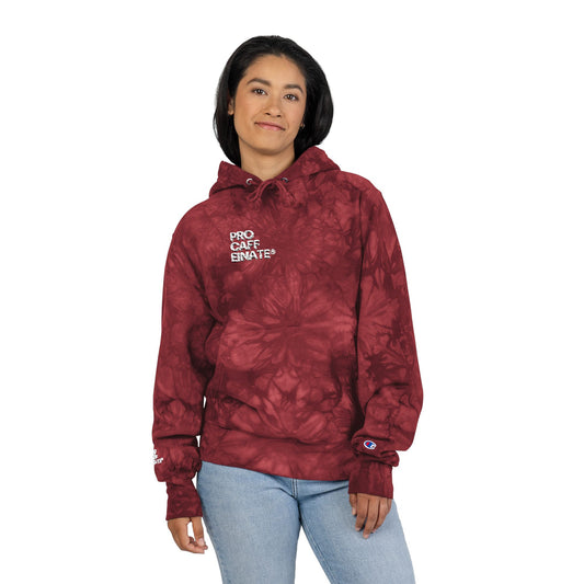 Unisex Champion Tie-Dye Brand Hoodie (Embroidery)